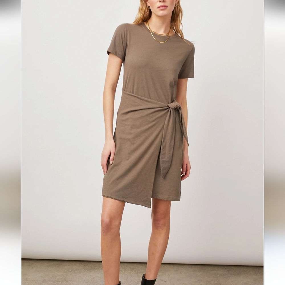Rails Edie dress Canteen Elegant Tan Wrap Small